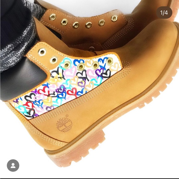 Timberland Shoes - Classic Timberland Boots Heart Design